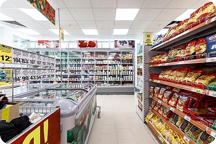 Оснащение магазина продуктов