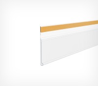 Ценникодержатель полочный самоклеящийся откидной DHH39 1000 мм, Прозрачный