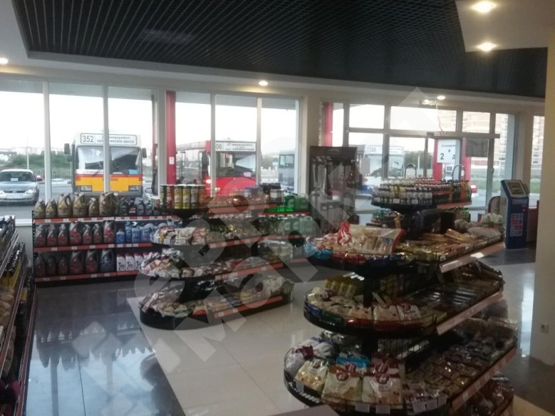 Стеллаж сетчатый торцевой полукруглый