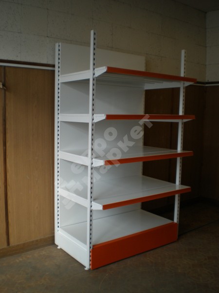 Стеллаж пристенный с передней стойкой