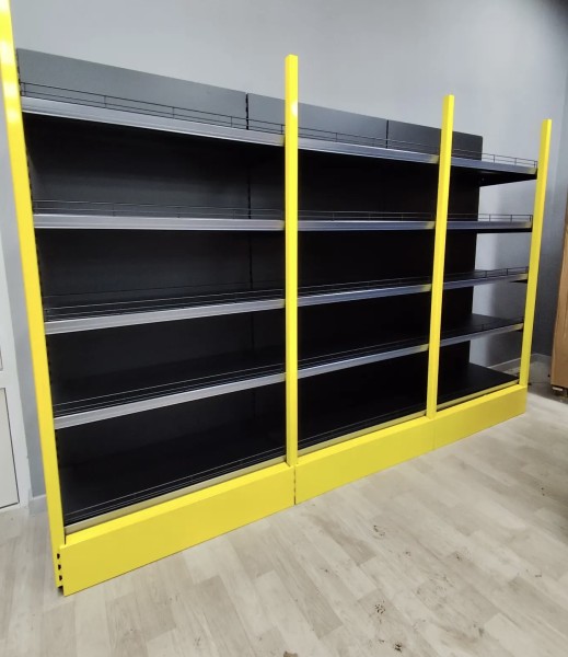 Стеллаж пристенный с передней стойкой