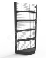 Стеллаж сетчатый угловой внутренний