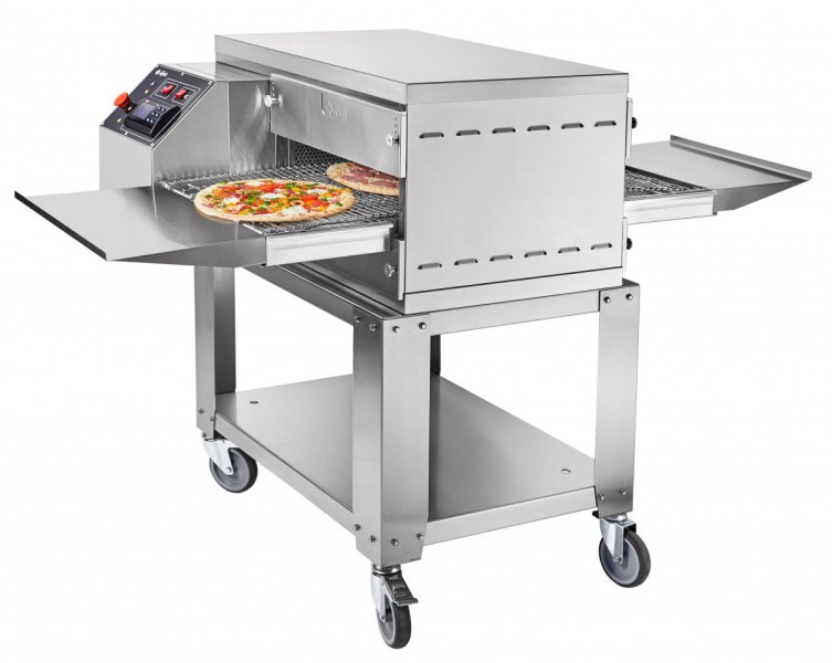 Печь электрическая для пиццы ПЭК-400, конвейерная, 1 камера 509x489x88 мм, +70…+315 С,  размеры конвейера 1015х457 мм, 870x1069(1660)x505 мм, 8,614 кВт, 400В