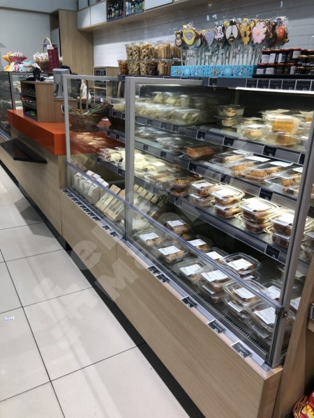 Кондитерская витрина Soul светлое ЛДСП 1350