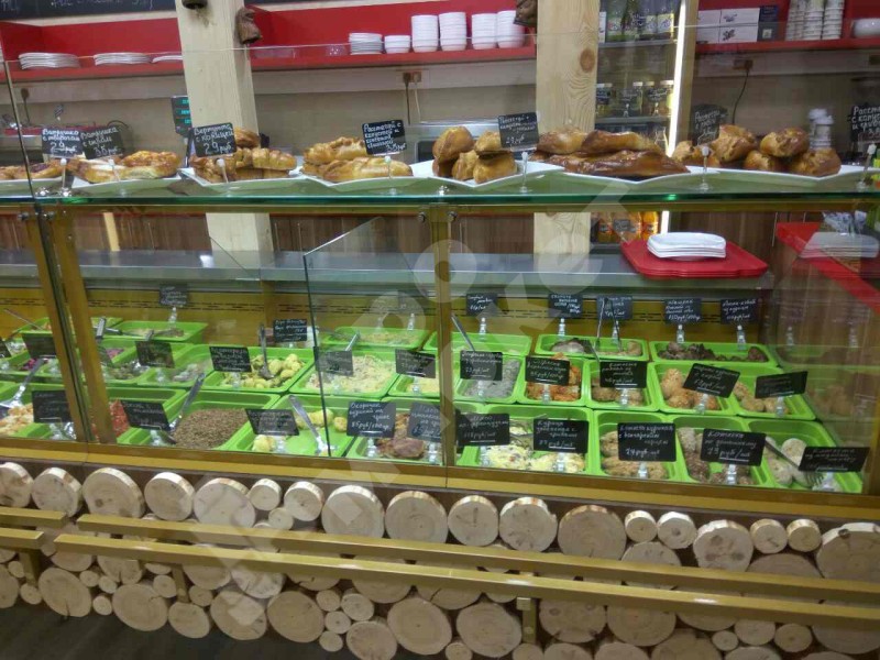 Кондитерская витрина Soul светлое ЛДСП 1350