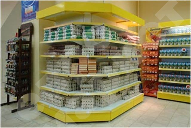 Стеллаж угловой внешний