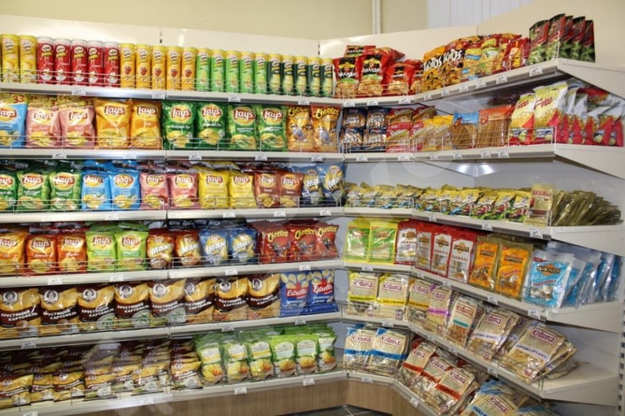 Стеллаж угловой внутренний