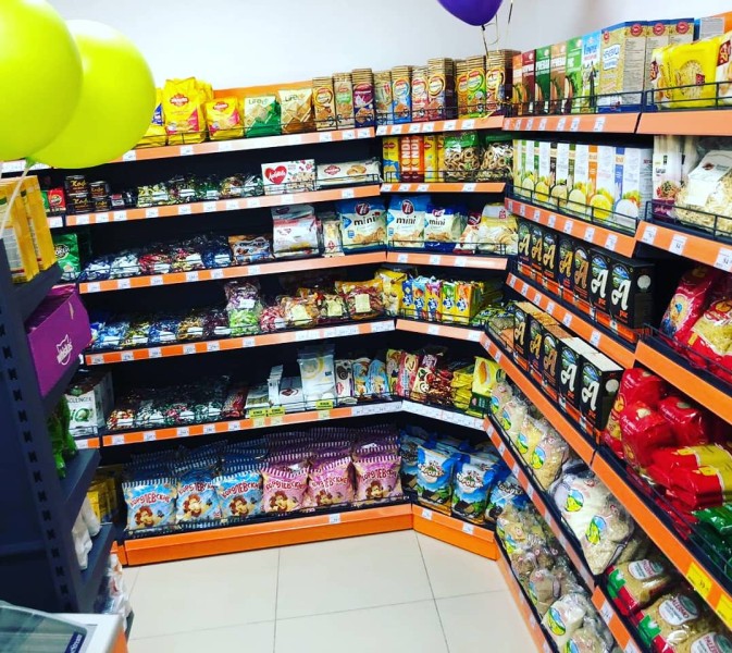 Стеллаж угловой внутренний