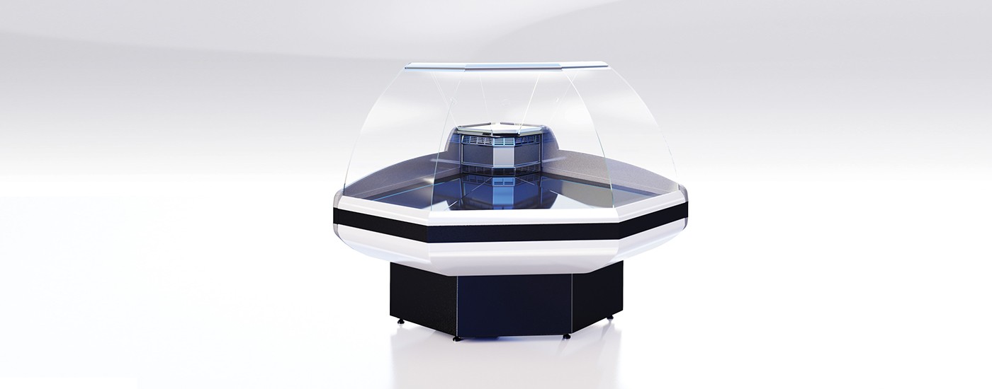 Витрина холодильная Gamma OC (с боковинами)