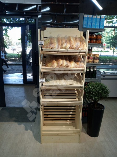 Стеллаж для хлеба рядный EM-02.221.000 СБ