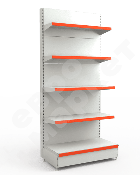 Стеллаж торговый пристенный высокий