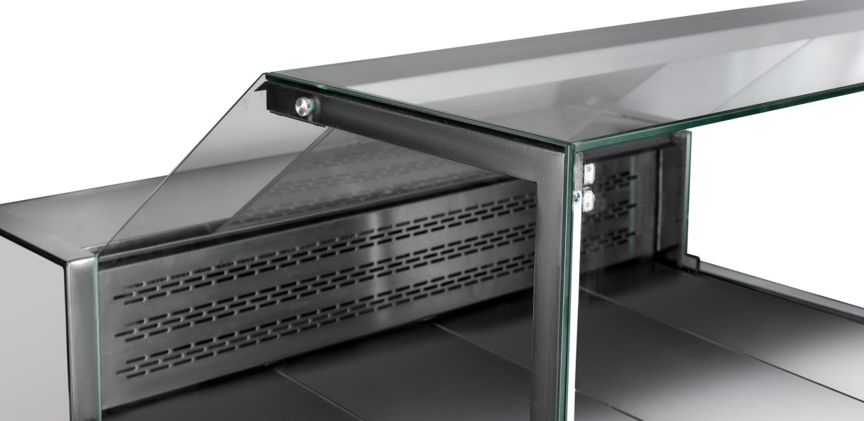 Витрина холодильная Gamma Quadro 1200 (с боковинами)