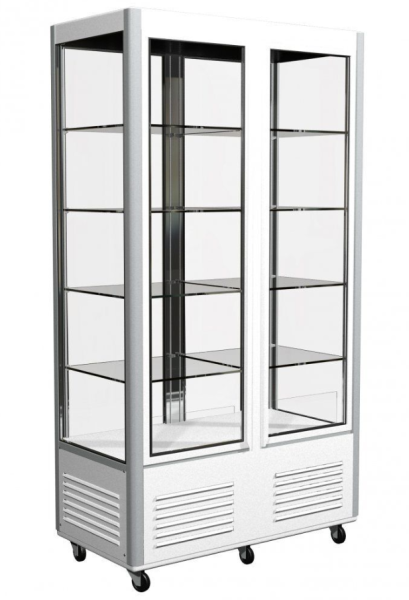 Шкаф холодильный D4 VM 800-1 (R800C) (цвет по схеме, 2 дв,стекл полки)