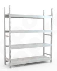 Стеллаж складской высотой 220 см с наборными полками
