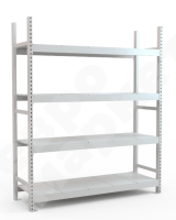 Стеллаж складской высотой 200 см с наборными полками