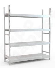 Стеллаж складской высотой 200 см с наборными полками