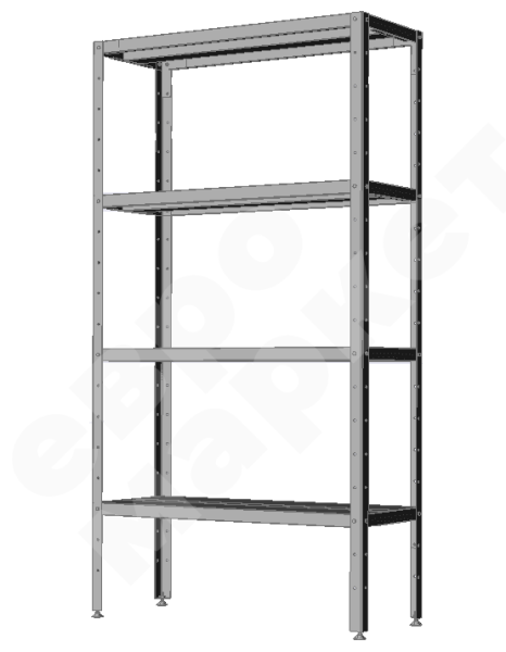 Стеллаж складской из нержавейки