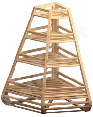 Арт. В014.Стеллаж для багетов угловой EM-02.214.000 СБ