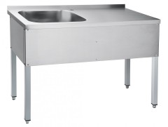 Стол для мойки овощей  СМО-6-3 РЧ (1200х600х860мм)  каркас краш.