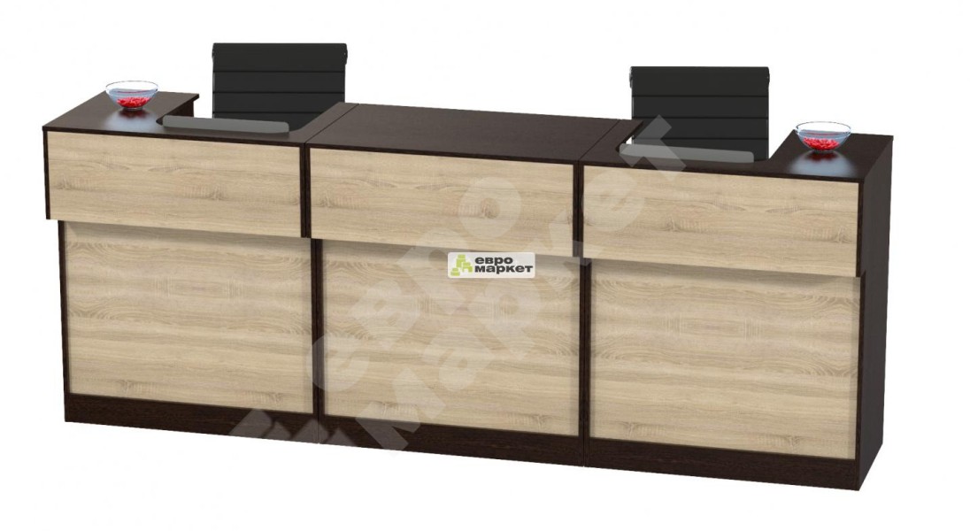 Комплект прилавков и кассовых столов Эксперт №2