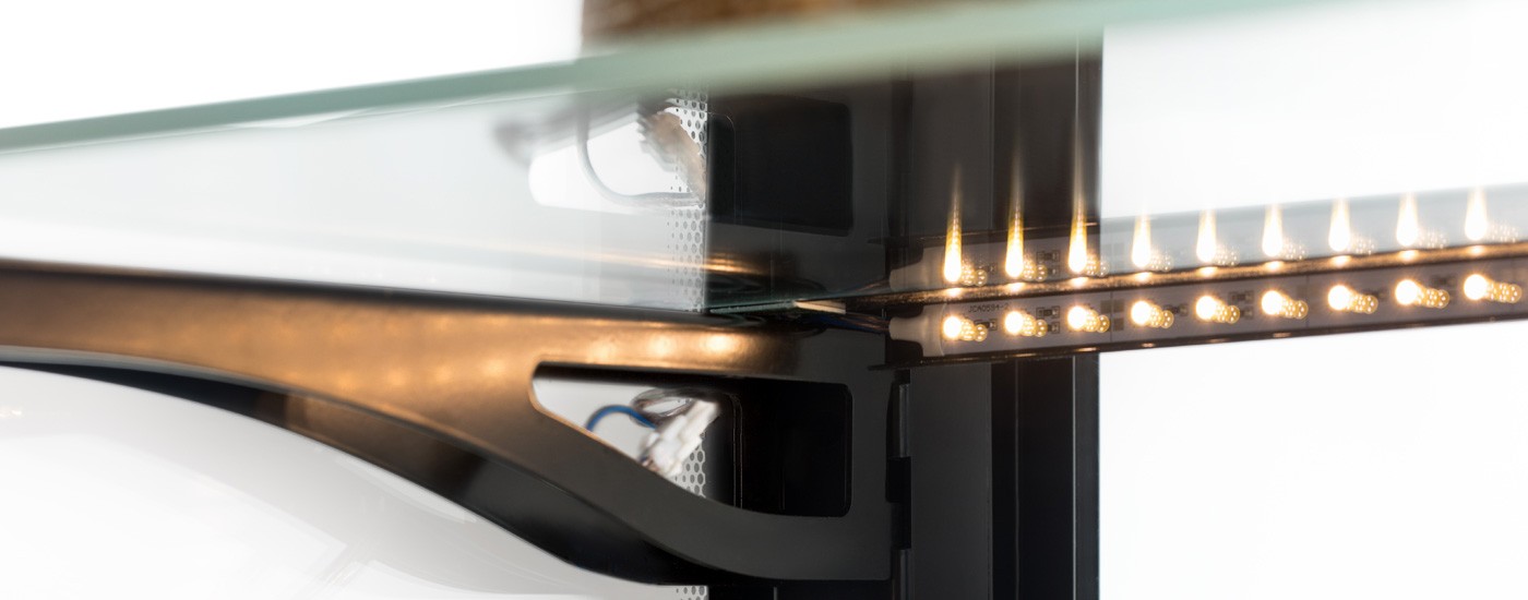 Витрина кондитерская Cryspi Elegia Quadro 1000