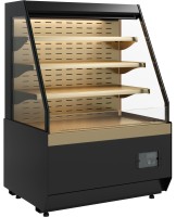 Витрина кондитерская KC70 VM 1,3-2 STANDARD открытая, горка скошенная боковина(версия 2.0) (9005-0109) 