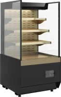 Витрина кондитерская Carboma KC70 VM 0,6-2 STANDARD открытая, горка прямая боковина (версия 2.0) (9005-0109)