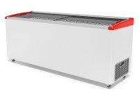 Морозильник горизонтальный FG 700 E красный V25 (алюминиевая рамка)