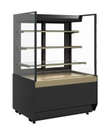 Витрина кондитерская CARBOMA KC70 VM 0,9-2 Standard (версия 2.0) 9005-0109,открытая прямая боковина