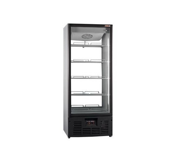 Шкаф с стеклянной дверью,прозрачная стенка (R 700 MSW)
