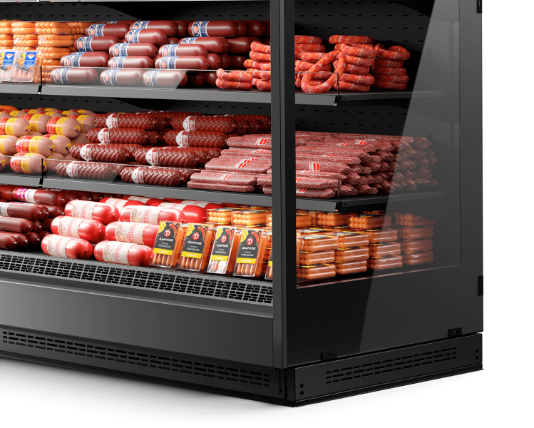 Vega 080 H210 Среднетемпературный охлаждаемый стеллаж с выносным холодообеспечением