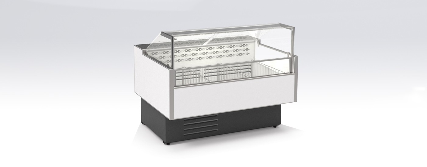 Витирина холодильная Gamma Quadro M 1200 (с боковинами)
