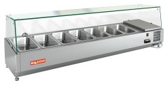 Настольная холодильная витрина для ингредиентов HICOLD VRX 1600 1/3