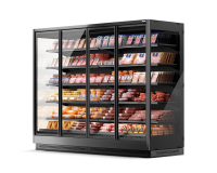 Vega DG 070 H210 Среднетемпературный охлаждаемый стеллаж с энергосберегающими дверями DG (стеклопакет)  с выносным холодообеспечением