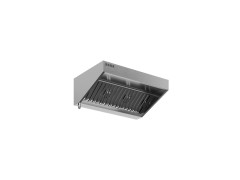 Зонт вытяжной пристенный со съемными жировыми фильтрами, 1700х1200х350 ЗВП-17-12