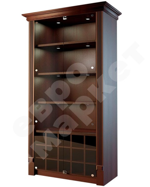 Шкаф для дорогого алкоголя со стеклянными дверцами LD 003-CT