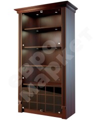 Шкаф для дорогого алкоголя со стеклянными дверцами LD 003-CT