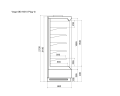 Vega 080 H210 Plug-in Среднетемпературный охлаждаемый стеллаж со встроенным агрегатом
