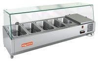 Настольная холодильная витрина для ингредиентов HICOLD VRX 1200 1/4