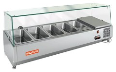 Настольная холодильная витрина для ингредиентов HICOLD VRX 1200 1/4