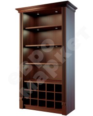 Шкаф для дорогого алкоголя с фризом и подсветкой LD 005