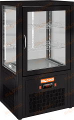 Настольная вертикальная холодильная витрина HICOLD VRC 70 Black
