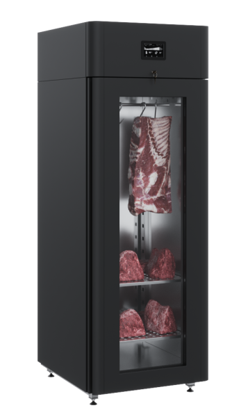 Шкаф холодильный CS107-Meat (R290) black Тип 2 (дверь стекло)