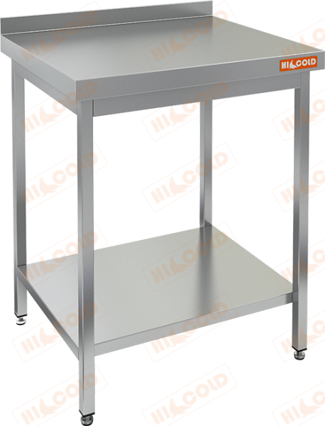 НСВ-7/7БП стол-вставка с бортом и полкой (700х700х850), HICOLD RUS