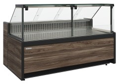 Витрина холодильная GC111 VM 2,0-1 (динамика)(1008 (Темный дуб))