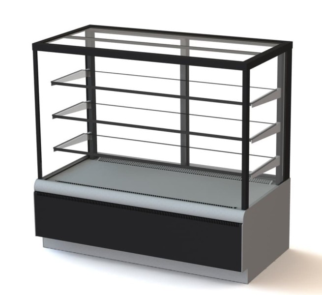 Витрина кондитерская Carboma KC70 VV 1,3-1 (ВХСв - 1,3д Cube Люкс Техно)