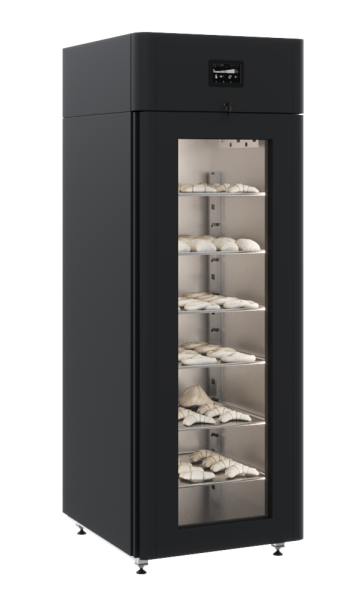 Шкаф холодильный CS107 Bakery Br (black, Тип 1) (R290) со стеклом