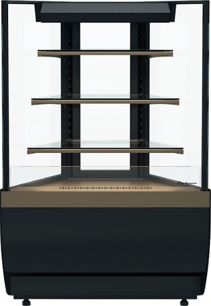 Нейтральная витрина Carboma KC70 N-3-2 LIGHT открытая внешний угол 45 (версия 2.0) (9005-0109) (Cube 2)