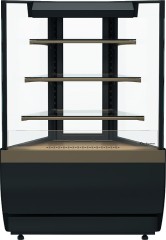 Нейтральная витрина Carboma KC70 N-3-2 LIGHT открытая внешний угол 45 (версия 2.0) (9005-0109) (Cube 2)