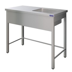 Ванна цельнотянутая ВСМЦС-Л-1П.500.400-1200.600-02 (ВСМЦ-1/1200/600Н с левым столом)